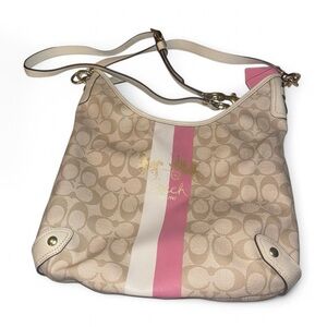 Y2K Coach Chelsea Heritage Shoulder Bag 13193 Signature Carriage Logo Monogram